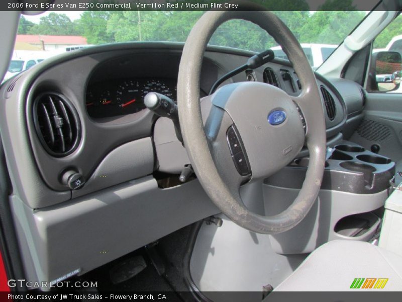 Vermillion Red / Medium Flint Grey 2006 Ford E Series Van E250 Commercial