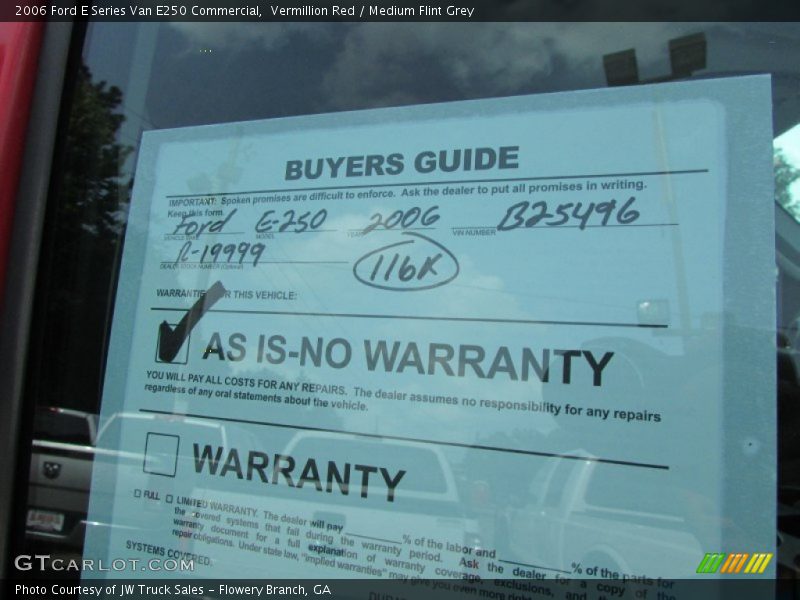 Vermillion Red / Medium Flint Grey 2006 Ford E Series Van E250 Commercial