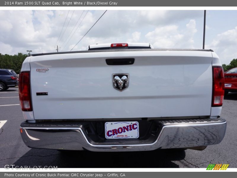 Bright White / Black/Diesel Gray 2014 Ram 1500 SLT Quad Cab