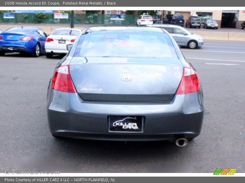 Polished Metal Metallic / Black 2008 Honda Accord EX Coupe