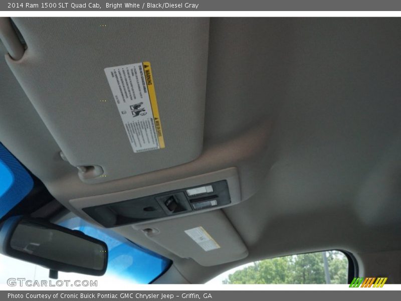 Bright White / Black/Diesel Gray 2014 Ram 1500 SLT Quad Cab