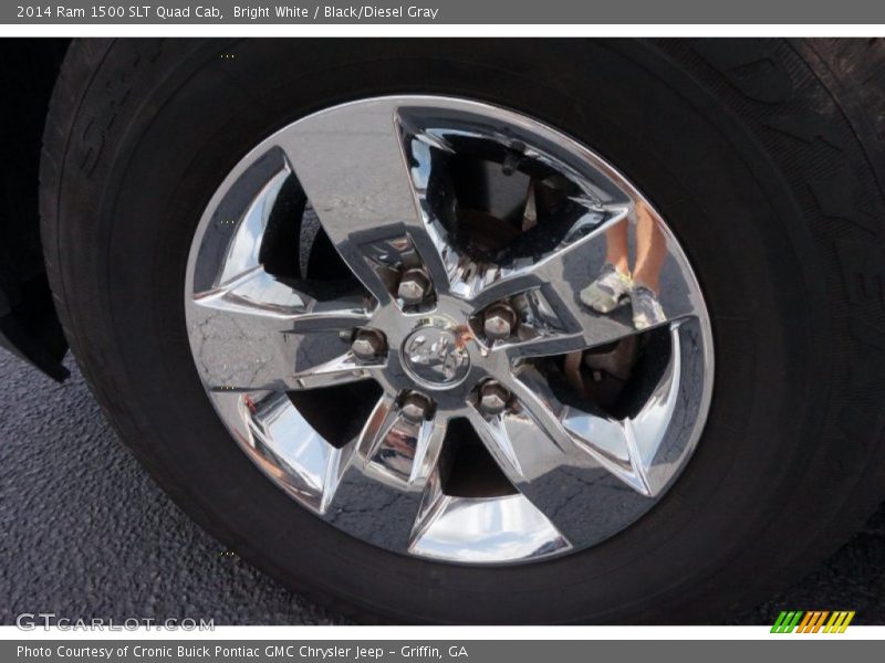 Bright White / Black/Diesel Gray 2014 Ram 1500 SLT Quad Cab