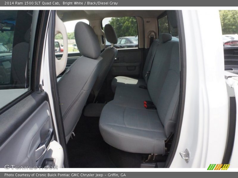 Bright White / Black/Diesel Gray 2014 Ram 1500 SLT Quad Cab