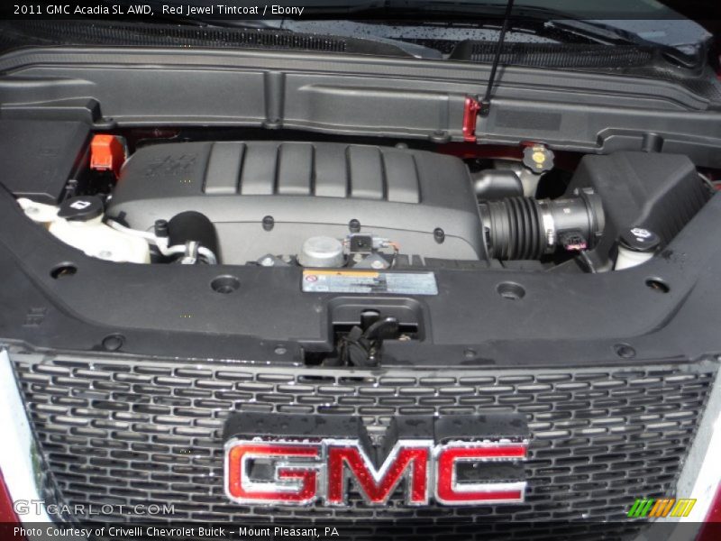 Red Jewel Tintcoat / Ebony 2011 GMC Acadia SL AWD