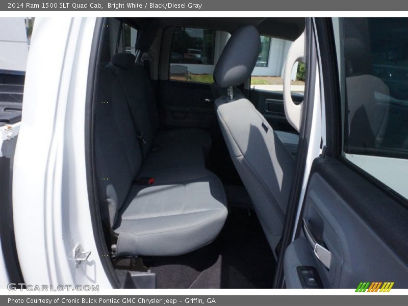 Bright White / Black/Diesel Gray 2014 Ram 1500 SLT Quad Cab