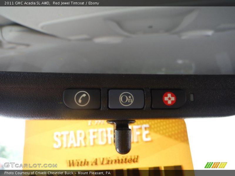 Red Jewel Tintcoat / Ebony 2011 GMC Acadia SL AWD