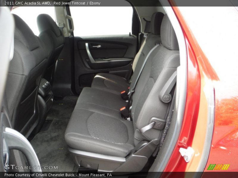 Red Jewel Tintcoat / Ebony 2011 GMC Acadia SL AWD