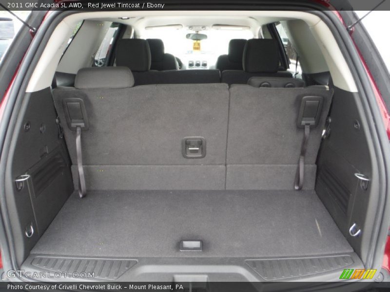 Red Jewel Tintcoat / Ebony 2011 GMC Acadia SL AWD