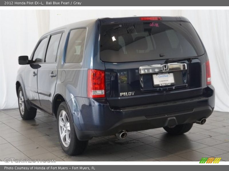 Bali Blue Pearl / Gray 2012 Honda Pilot EX-L