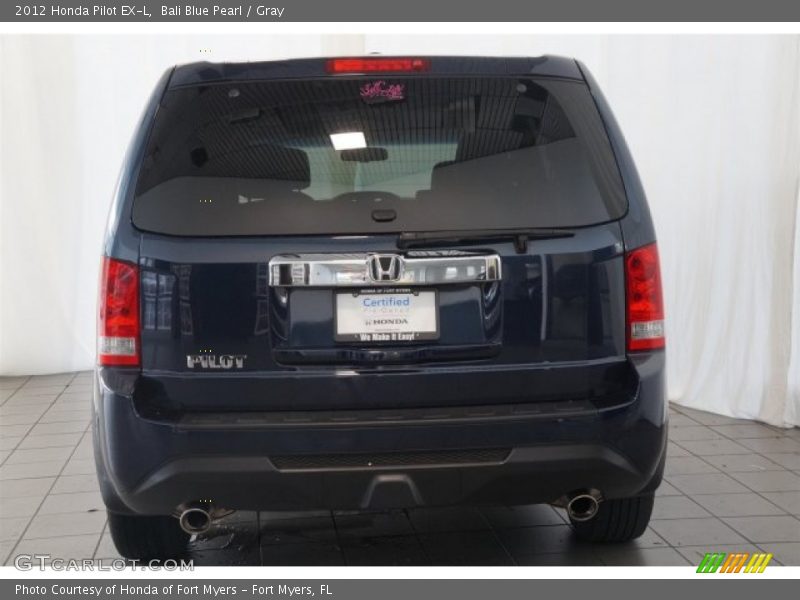 Bali Blue Pearl / Gray 2012 Honda Pilot EX-L