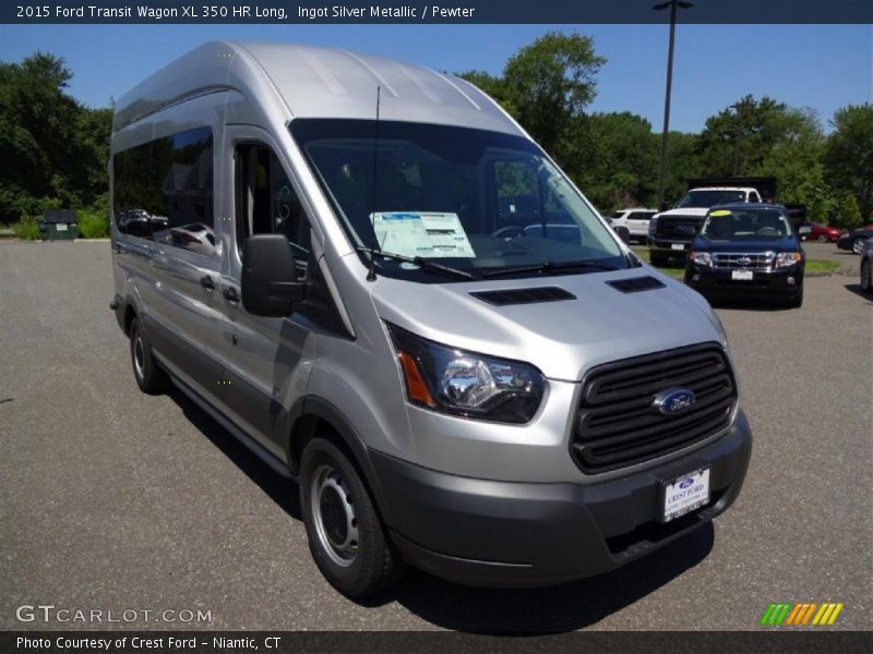 Ingot Silver Metallic / Pewter 2015 Ford Transit Wagon XL 350 HR Long