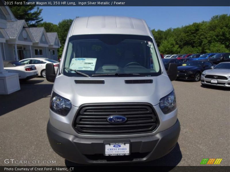 Ingot Silver Metallic / Pewter 2015 Ford Transit Wagon XL 350 HR Long