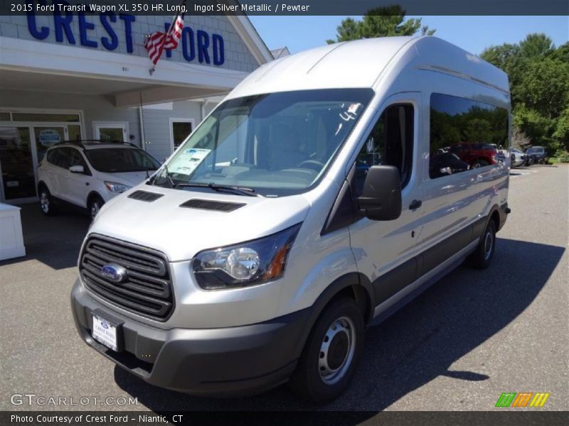 Ingot Silver Metallic / Pewter 2015 Ford Transit Wagon XL 350 HR Long