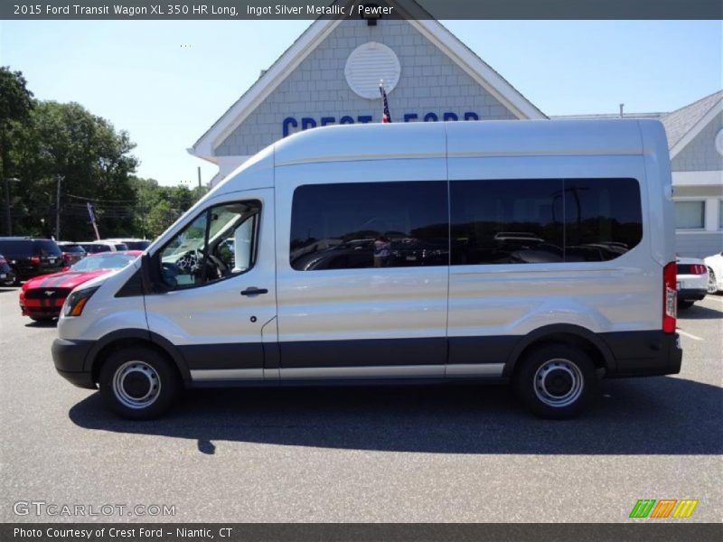 Ingot Silver Metallic / Pewter 2015 Ford Transit Wagon XL 350 HR Long