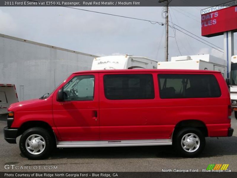 Royal Red Metallic / Medium Flint 2011 Ford E Series Van E350 XL Passenger