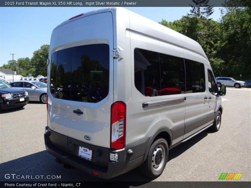 Ingot Silver Metallic / Pewter 2015 Ford Transit Wagon XL 350 HR Long