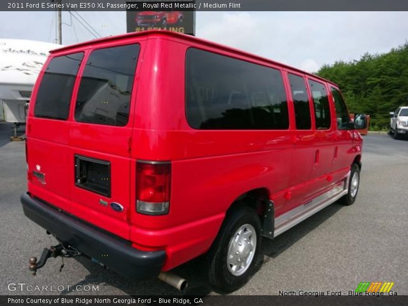 Royal Red Metallic / Medium Flint 2011 Ford E Series Van E350 XL Passenger