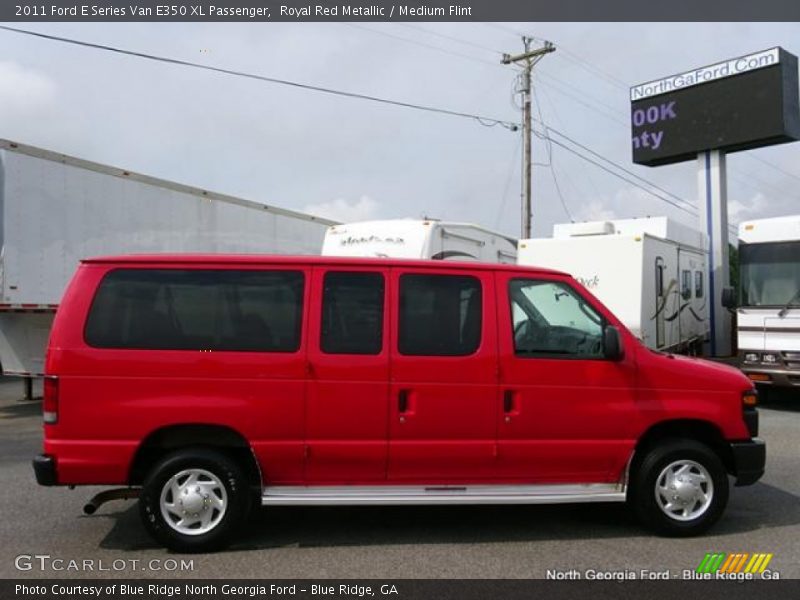 Royal Red Metallic / Medium Flint 2011 Ford E Series Van E350 XL Passenger