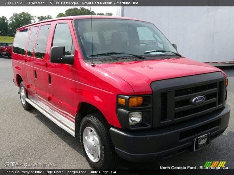 Royal Red Metallic / Medium Flint 2011 Ford E Series Van E350 XL Passenger