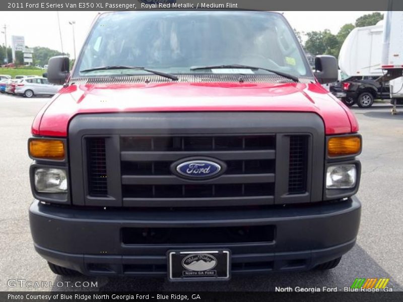 Royal Red Metallic / Medium Flint 2011 Ford E Series Van E350 XL Passenger