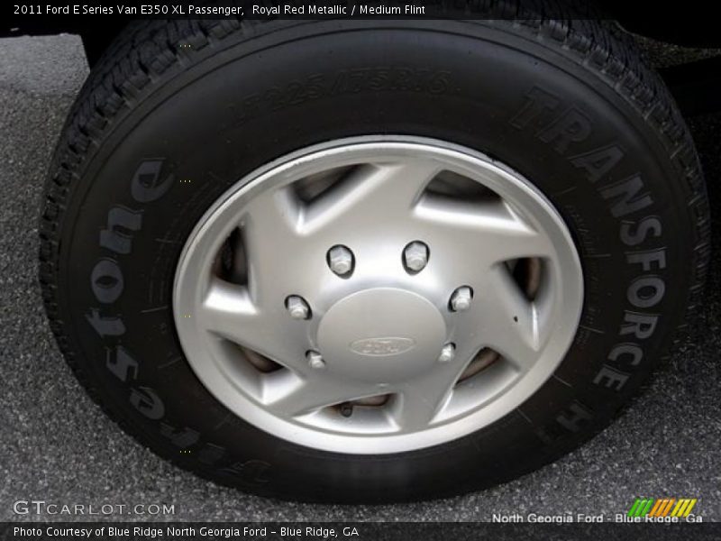 Royal Red Metallic / Medium Flint 2011 Ford E Series Van E350 XL Passenger