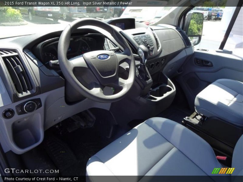 Ingot Silver Metallic / Pewter 2015 Ford Transit Wagon XL 350 HR Long