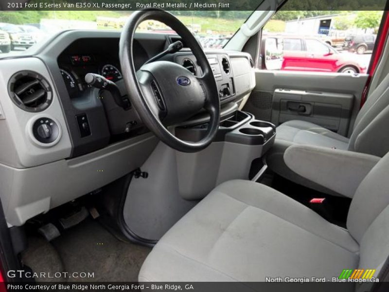 Royal Red Metallic / Medium Flint 2011 Ford E Series Van E350 XL Passenger