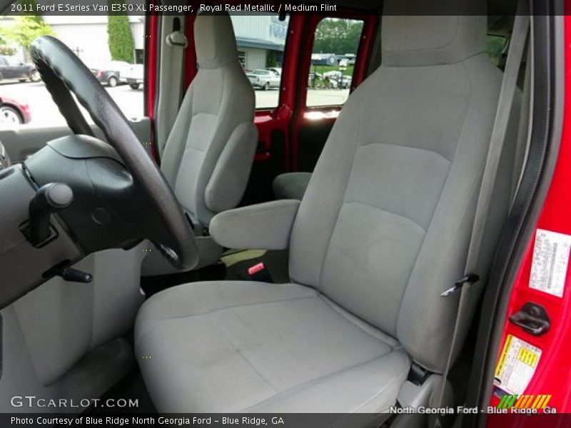 Royal Red Metallic / Medium Flint 2011 Ford E Series Van E350 XL Passenger