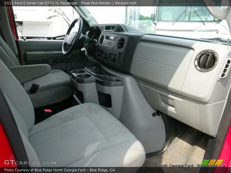 Royal Red Metallic / Medium Flint 2011 Ford E Series Van E350 XL Passenger