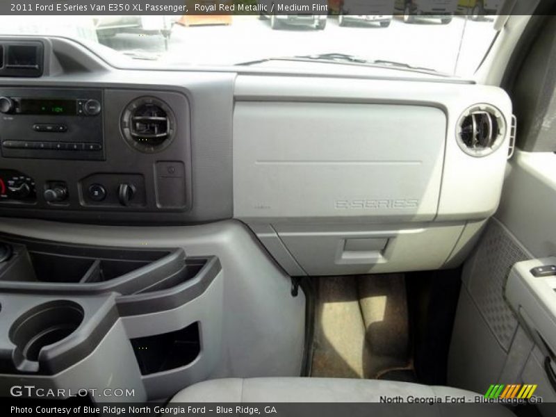 Royal Red Metallic / Medium Flint 2011 Ford E Series Van E350 XL Passenger