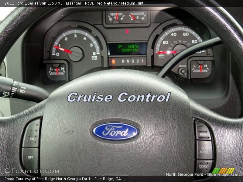 Royal Red Metallic / Medium Flint 2011 Ford E Series Van E350 XL Passenger
