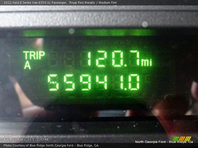 Royal Red Metallic / Medium Flint 2011 Ford E Series Van E350 XL Passenger
