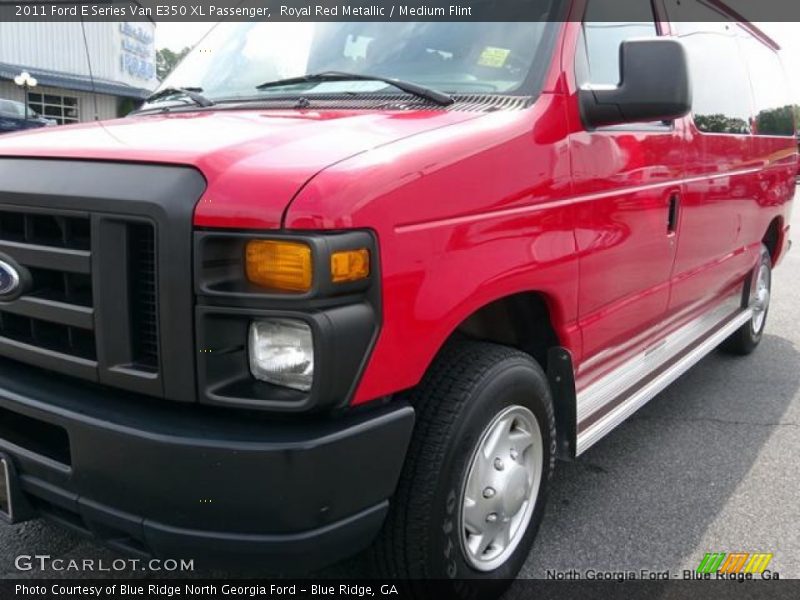 Royal Red Metallic / Medium Flint 2011 Ford E Series Van E350 XL Passenger