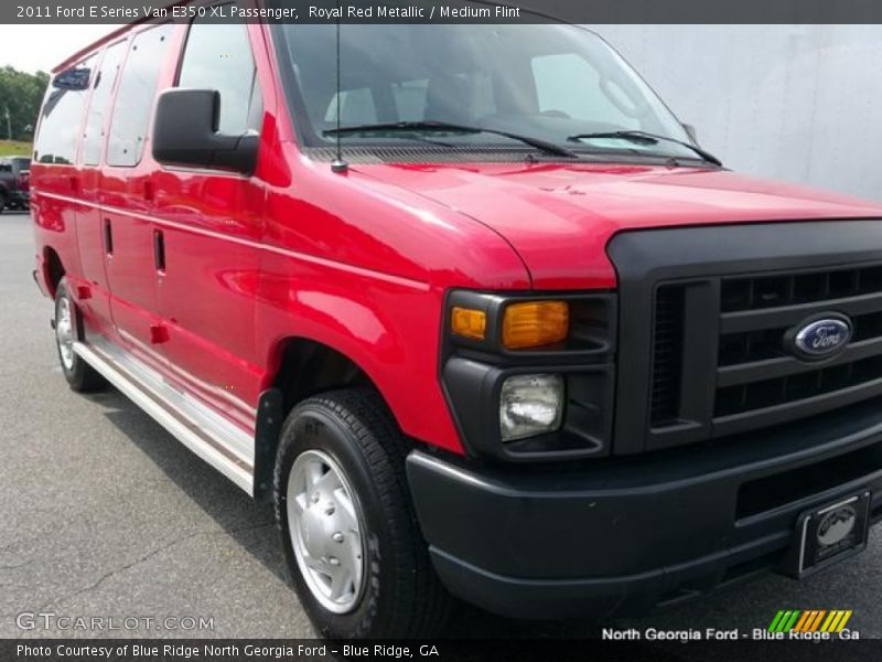 Royal Red Metallic / Medium Flint 2011 Ford E Series Van E350 XL Passenger