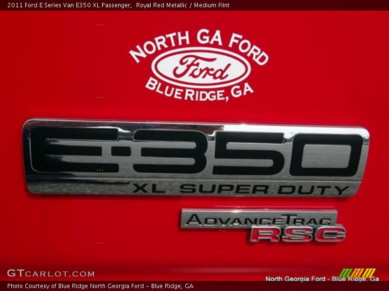 Royal Red Metallic / Medium Flint 2011 Ford E Series Van E350 XL Passenger