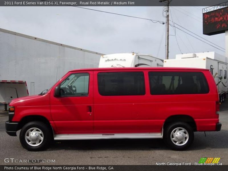 Royal Red Metallic / Medium Flint 2011 Ford E Series Van E350 XL Passenger