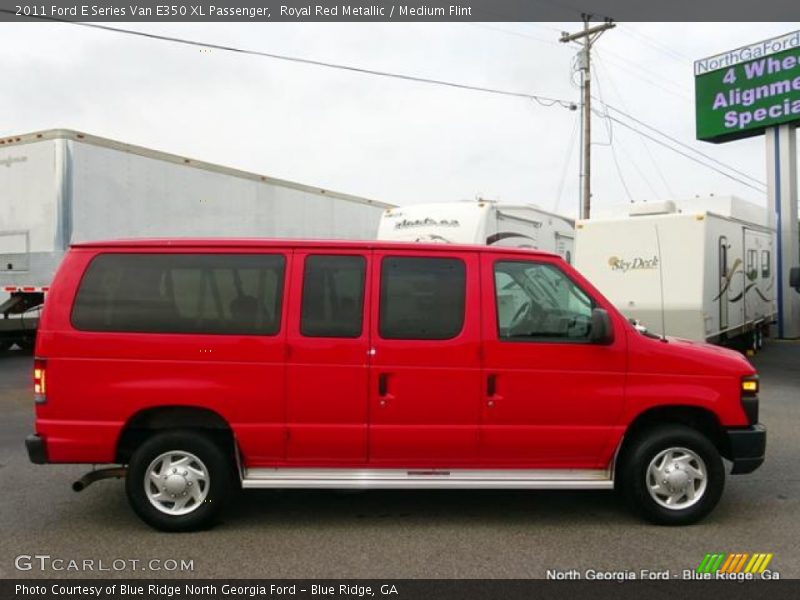 Royal Red Metallic / Medium Flint 2011 Ford E Series Van E350 XL Passenger
