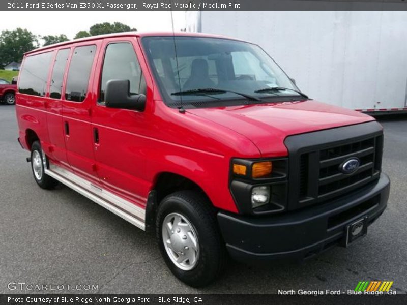 Royal Red Metallic / Medium Flint 2011 Ford E Series Van E350 XL Passenger