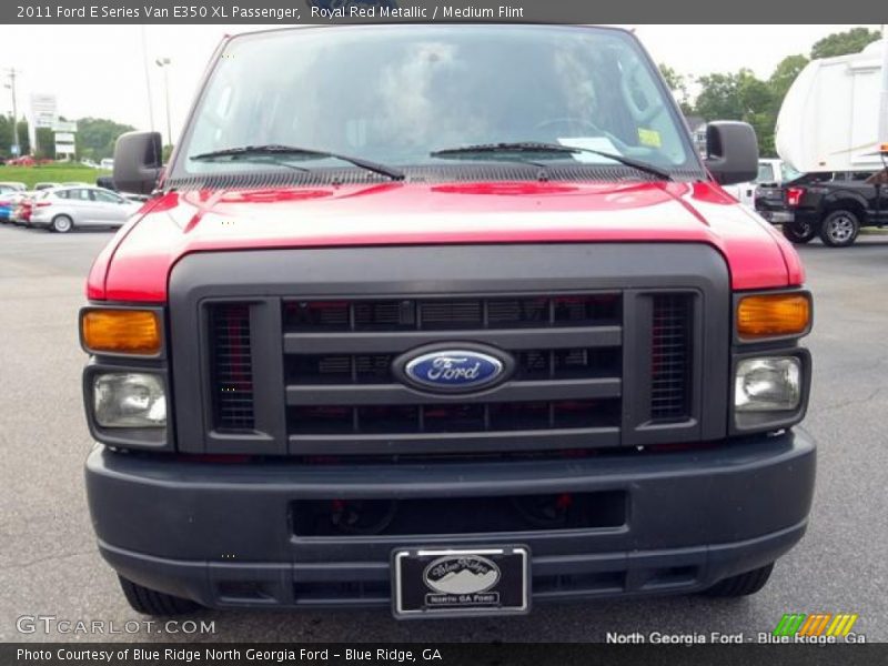 Royal Red Metallic / Medium Flint 2011 Ford E Series Van E350 XL Passenger