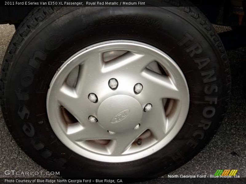 Royal Red Metallic / Medium Flint 2011 Ford E Series Van E350 XL Passenger
