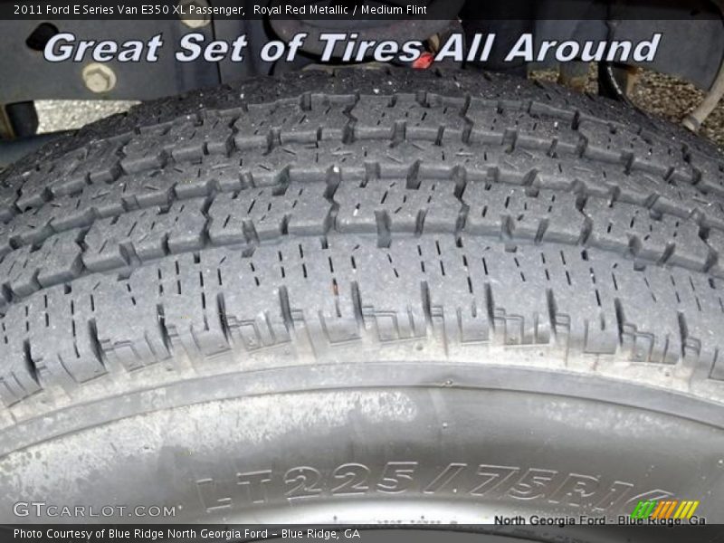 Royal Red Metallic / Medium Flint 2011 Ford E Series Van E350 XL Passenger