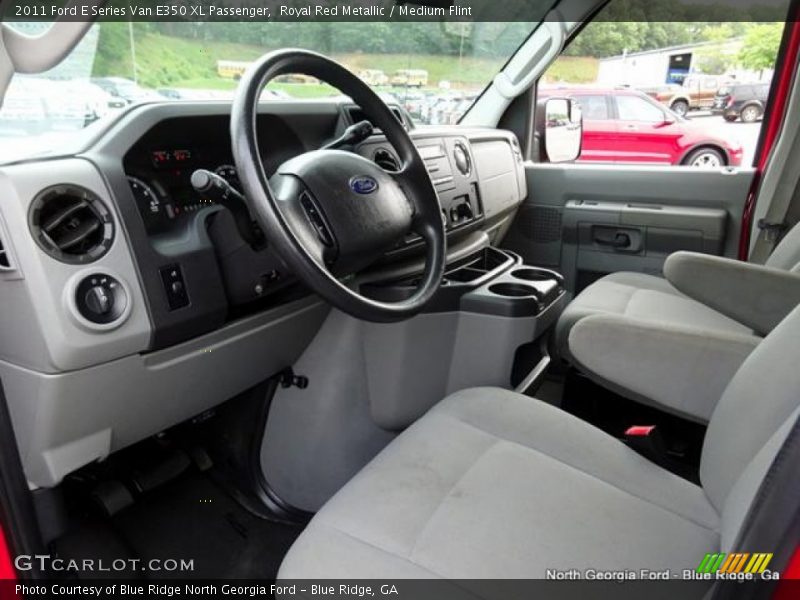 Royal Red Metallic / Medium Flint 2011 Ford E Series Van E350 XL Passenger