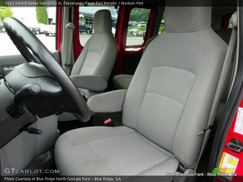 Royal Red Metallic / Medium Flint 2011 Ford E Series Van E350 XL Passenger
