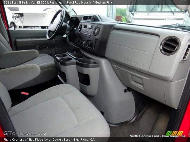 Royal Red Metallic / Medium Flint 2011 Ford E Series Van E350 XL Passenger