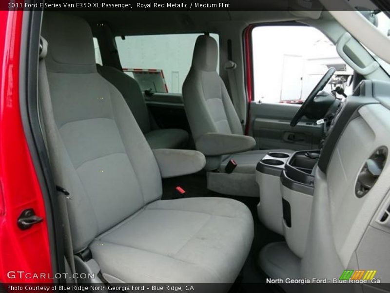 Royal Red Metallic / Medium Flint 2011 Ford E Series Van E350 XL Passenger
