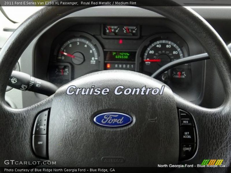 Royal Red Metallic / Medium Flint 2011 Ford E Series Van E350 XL Passenger