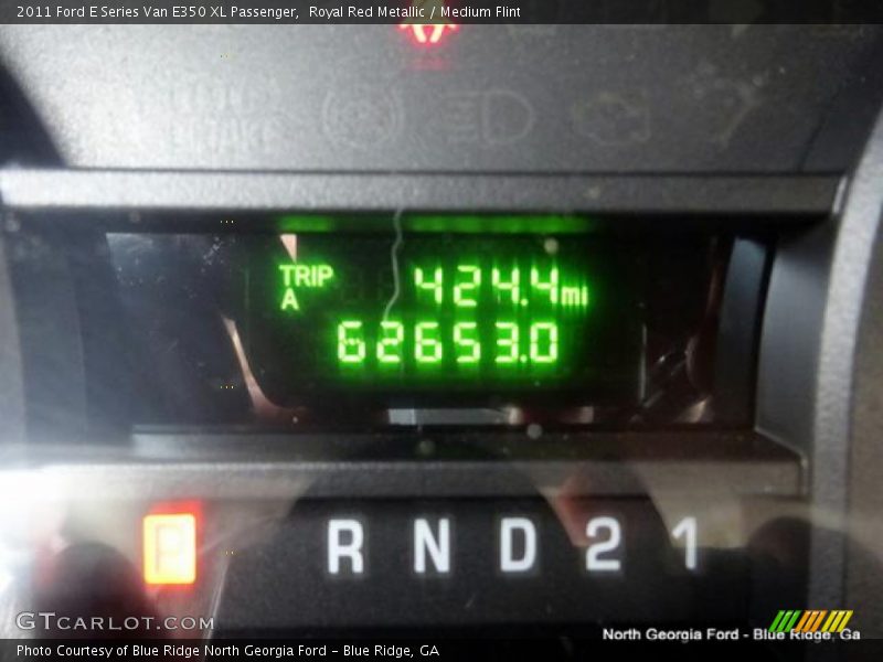 Royal Red Metallic / Medium Flint 2011 Ford E Series Van E350 XL Passenger