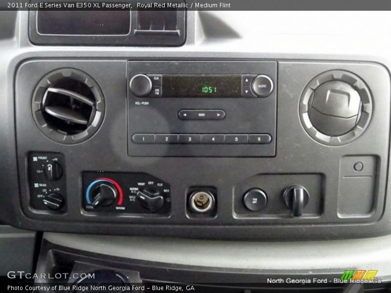 Royal Red Metallic / Medium Flint 2011 Ford E Series Van E350 XL Passenger