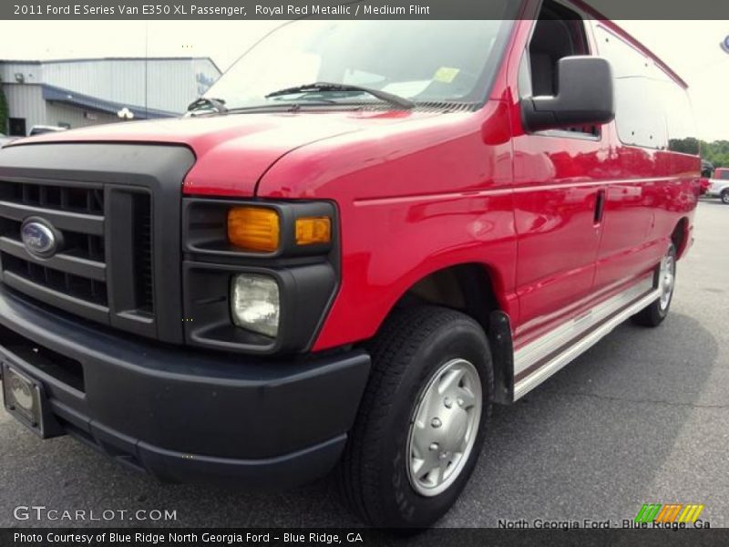 Royal Red Metallic / Medium Flint 2011 Ford E Series Van E350 XL Passenger