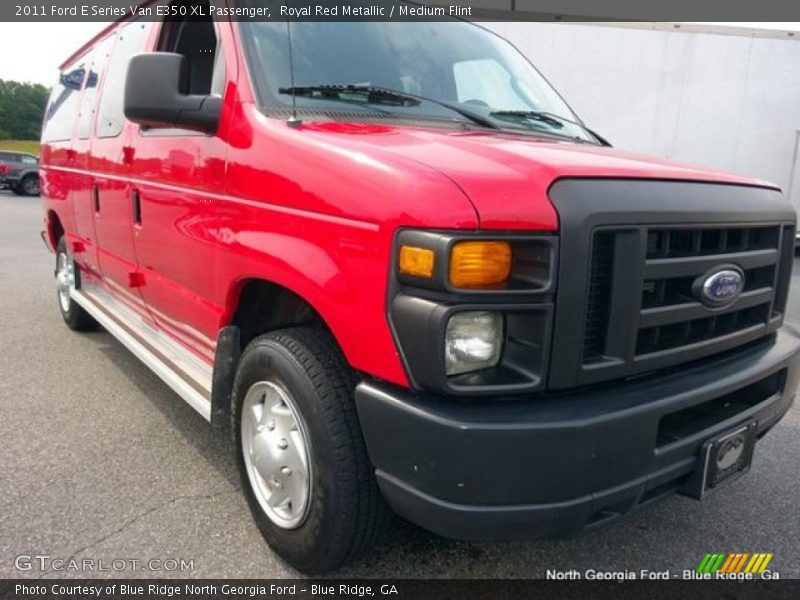 Royal Red Metallic / Medium Flint 2011 Ford E Series Van E350 XL Passenger